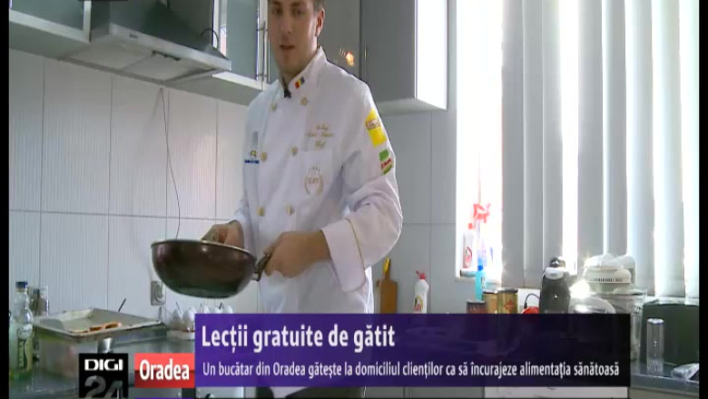 Un bucatar din Oradea gateste gratuit la domiciliul clientilor ca sa incurajeze alimentatia sanatoasa Imagine