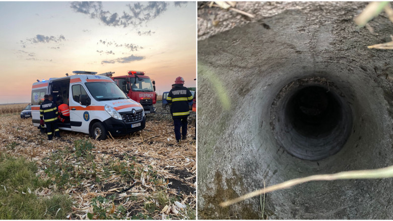 Un copil de 2 ani a cazut, chiar sub ochii bunicului, intr-un put de irigare din Teleorman. Misiune de salvare contra cronometru Imagine