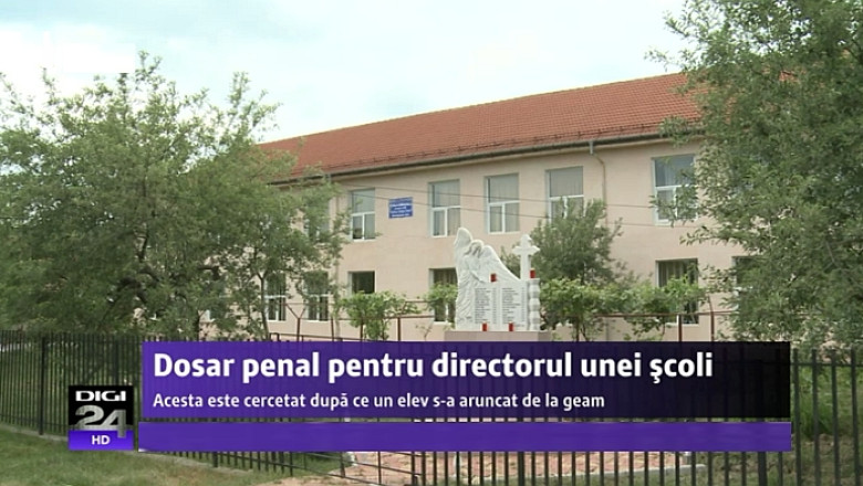 Un elev din Gorj s-a aruncat pe geamul scolii dupa ce directorul l-a amenintat ca il va reclama la Politie Imagine