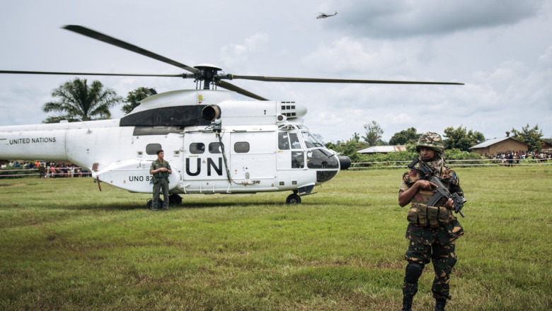 Un elicopter al ONU s-a prabusit in estul statului Congo. Trei membri ai echipajului au fost raniti Imagine