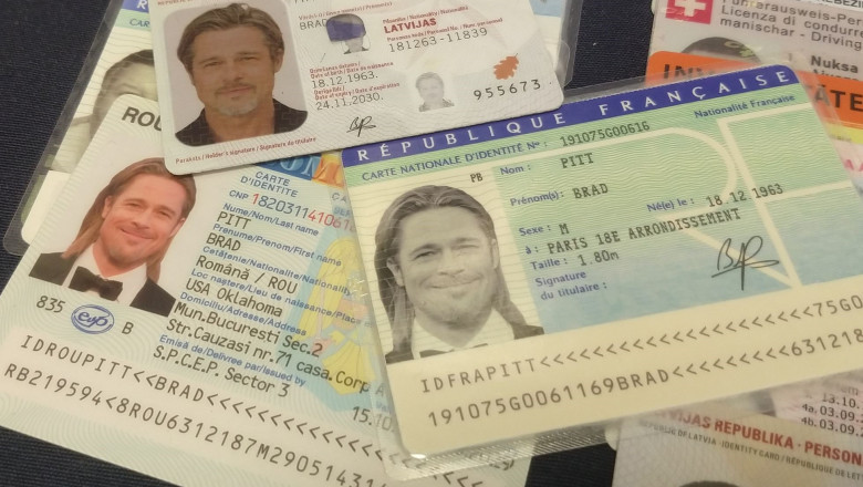 Un falsificator de documente din Spania i-a facut lui Brad Pitt buletin romanesc Imagine