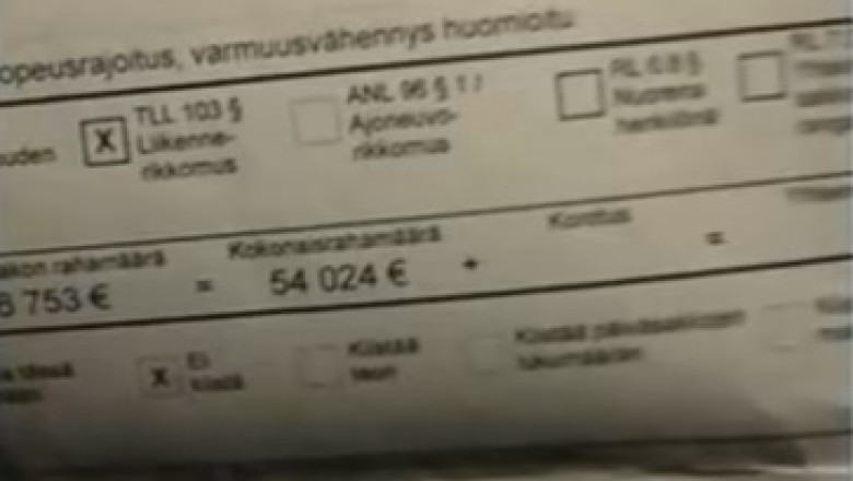 Un finlandez, amendat cu 54.000 de euro pentru depasirea limitei de viteza Imagine