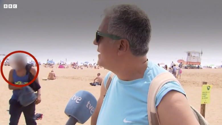 Un hot a furat o geanta de pe plaja, in timpul unei transmisiuni live la TV Imagine