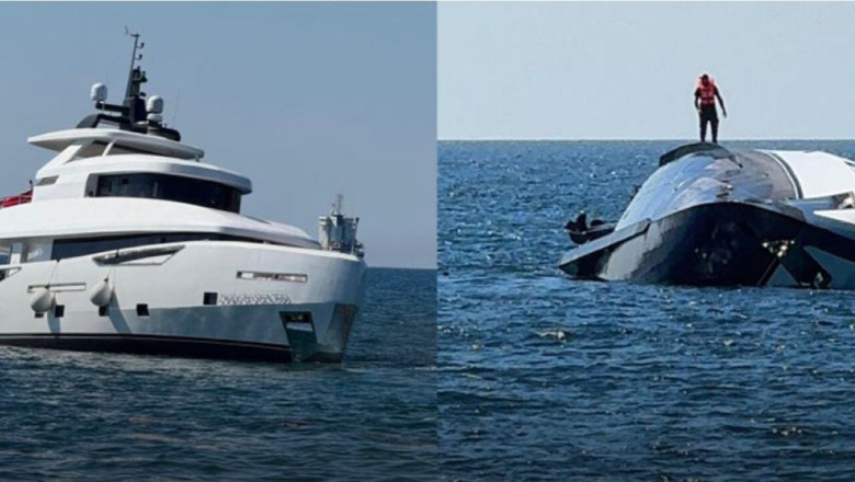 Un iaht de 1 milion de dolari s-a scufundat la doar cateva minute dupa ce a fost lansat la apa Imagine