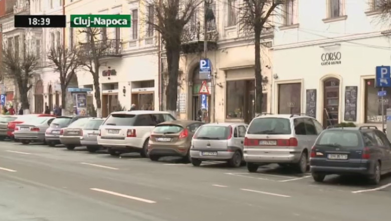 Un loc de parcare la 18 masini, in centrul Clujului Imagine