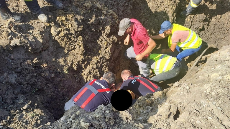 Un muncitor a murit dupa ce a fost prins sub un mal de pamant, pe un santier din Cluj Imagine