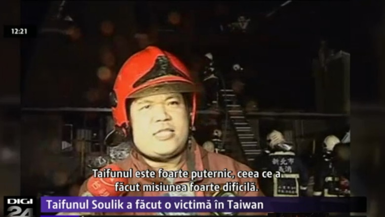 Un om a murit in Taiwan, dupa ce uraganul Soulik a lovit insula Imagine