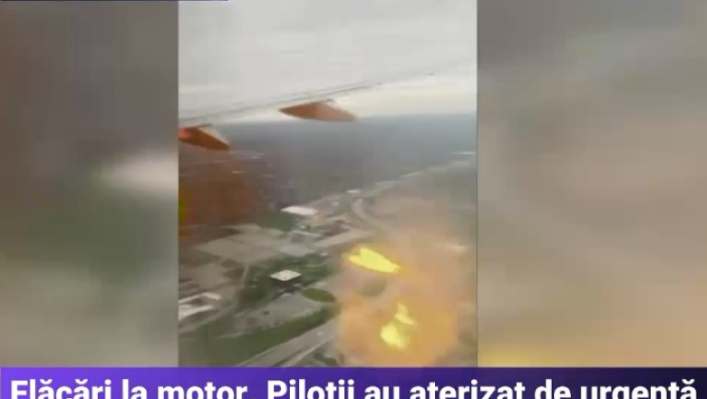 Un pasager a filmat momentul cand avionul in care era a luat foc imediat dupa decolare Imagine