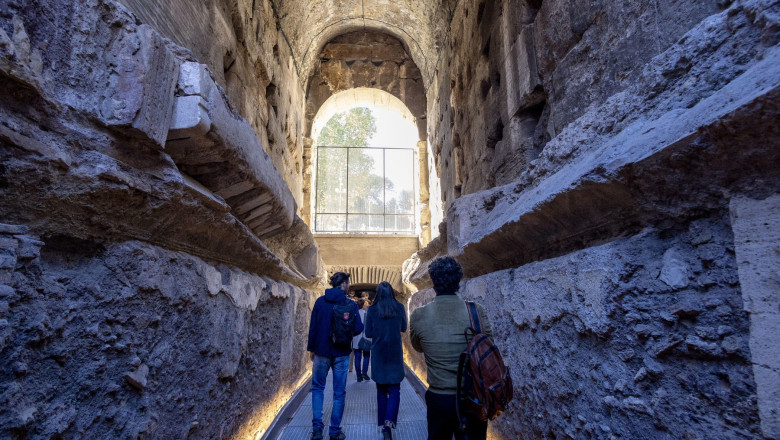 Un pasaj subteran secret din Colosseumul de la Roma, ramas mult timp ascuns, se va deschide pentru vizitatori luna aceasta Imagine
