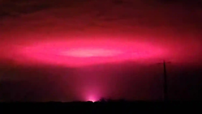 „Un portal catre alte lumi?”. O lumina bizara a aparut pe cerul unui oras din Australia Imagine