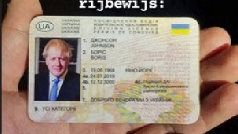 Un sofer beat cu permis pe numele Boris Johnson, emis in Ucraina, a fost retinut de politie dupa ce a facut un accident Imagine