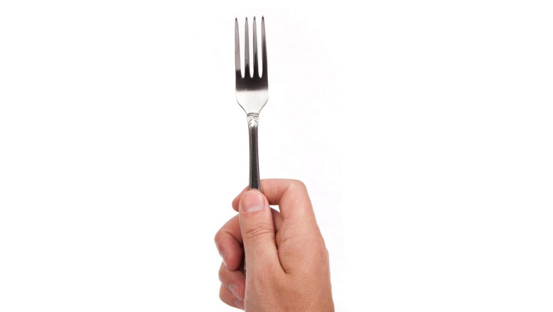 Un sofer de TIR a fost amendat in Spania pentru ca se scarpina pe spate cu o furculita in timp ce conducea Imagine