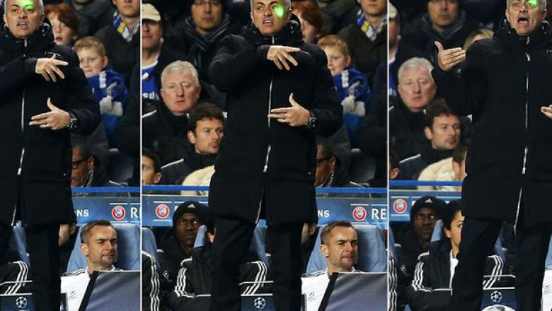 Un suporter stelist a fost arestat la Londra pentru ca l-a hartuit cu un laser pe Mourinho Imagine