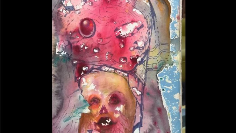 Un tablou, cumparat dintr-un targ cu 170 de euro, s-a dovedit a fi o opera a lui Salvador Dali si a fost vandut cu peste 50.000 de euro Imagine