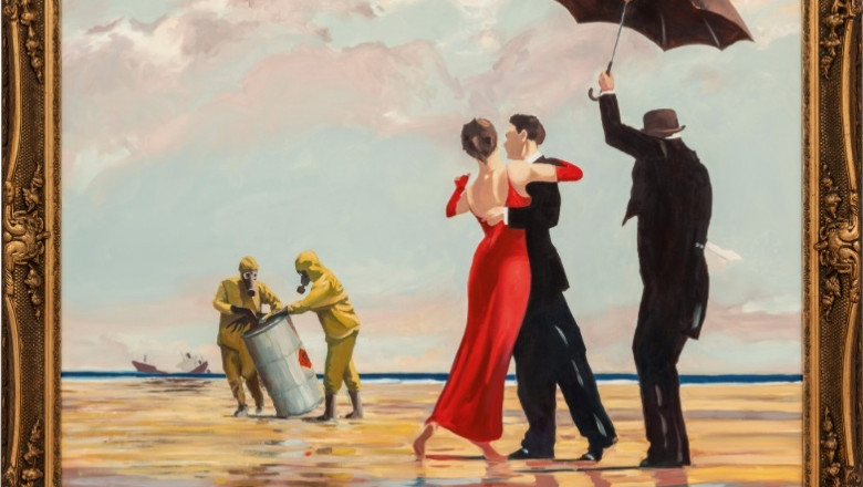 Un tablou semnat de celebrul artist stradal Bansky a fost vandut pentru o suma uriasa. Pentru cat a fost adjudecata lucrarea Imagine