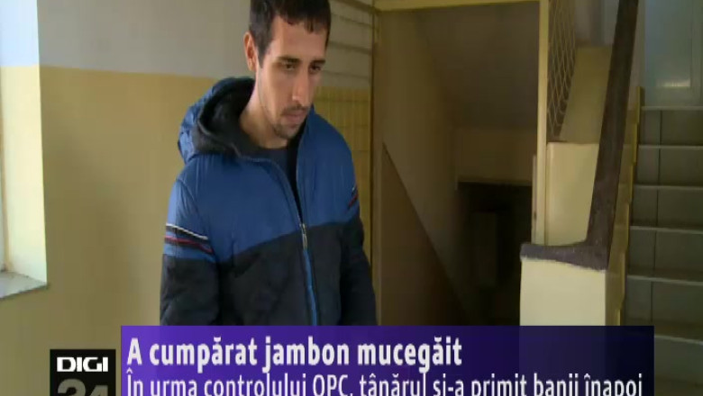 Un tanar a cumparat jambon mucegait dintr-un hypermarket din Craiova Imagine