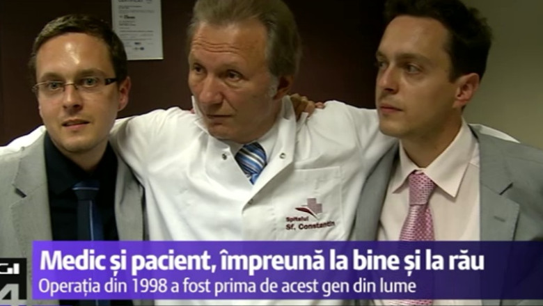 Un tanar care a suferit o operatie unica in lume in urma cu 16 ani s-a casatorit. La nunta a venit si chirurgul elvetian Imagine