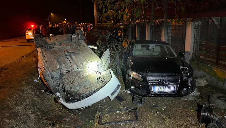 Un tanar de 21 de ani a ajuns la spital dupa ce s-a rasturnat cu masina Imagine