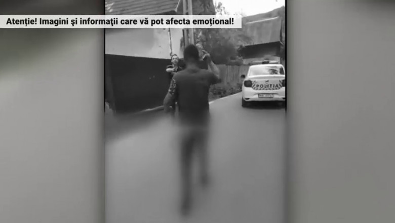 Un tanar din Cluj a fost impuscat in picior de politisti, care il acuzau ca fura lemne. El a fost filmat in timp ce fugea de ei Imagine