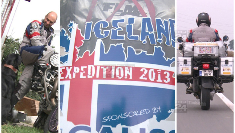 Un timisorean, in drum spre Polul Nord, pe motocicleta  Imagine