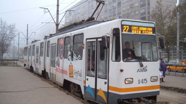 Un tramvai a deraiat in Bucuresti Imagine