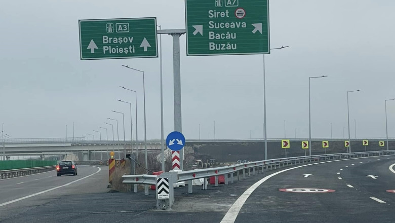 Un tronson de 21 km din Autostrada Moldovei se deschide astazi. Se va circula pe 102 km din totalul de 320 ai A7 Imagine