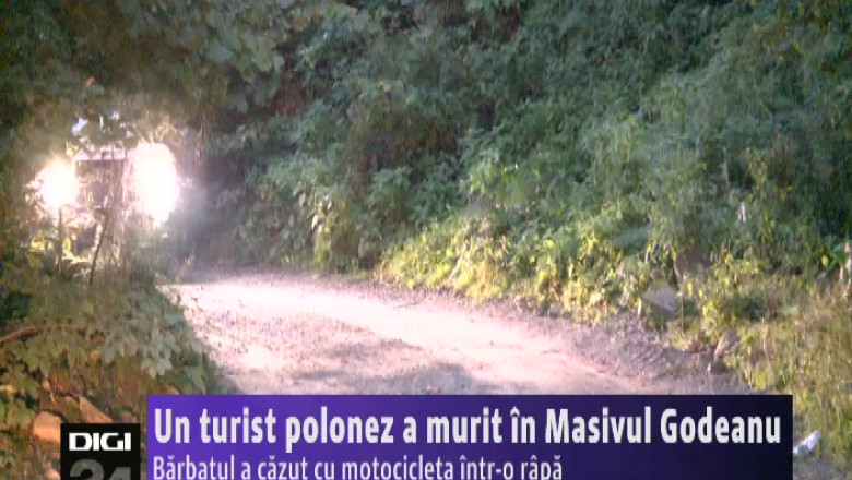 Un turist polonez a murit in Masivul Godeanu. Barbatul a cazut cu motocicleta intr-o rapa Imagine