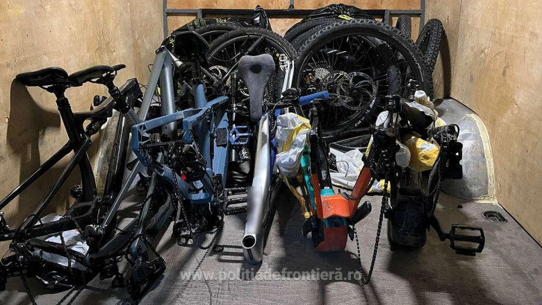 Un ucrainean a incercat sa iasa din Romania cu biciclete de 30.000 de euro furate din Elvetia Imagine