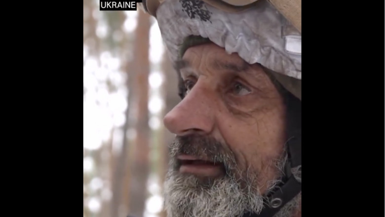 Un ucrainean in varsta marturiseste cu lacrimi in ochi de ce s-a inrolat in armata: fiul sau a murit pe front. „Am plecat la razboi” Imagine