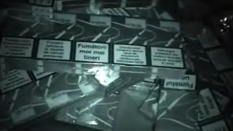 Un vagon plin cu tigari de contrabanda, descoperit de politistii de frontiera din Iasi Imagine