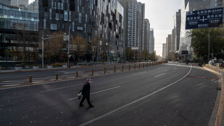 Un varf, trei luni, trei valuri si un milion de morti. Scenariul Covid care a lasat strazile pustii in marile orase din China Imagine