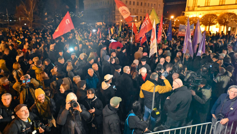 Ungurii au iesit in strada la Budapesta sa ceara demisia presedintei Novak, care a gratiat un condamnat intr-un dosar de pedofilie Imagine