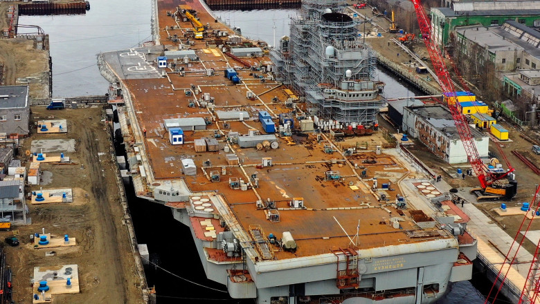 Unicul portavion al Rusiei ar putea fi vandut sau dat la fier vechi. „Nu mai are rost sa fie reparat” Imagine