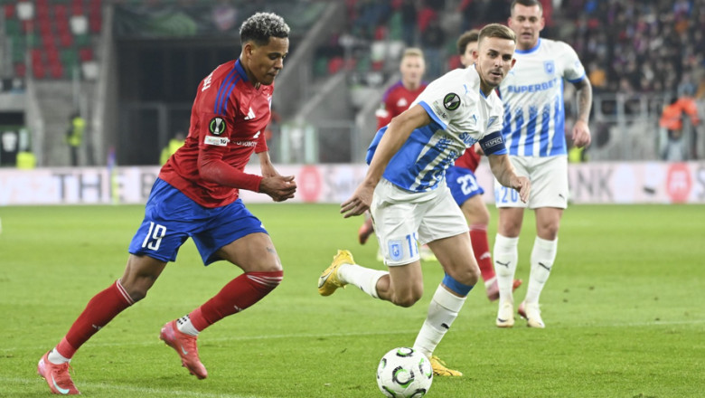 Universitatea Craiova a fost invinsa de Rakow la debutul in Conference League Imagine