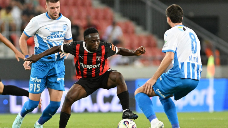 Universitatea Craiova, calificare cu emotii in play-off-ul Conference League, dupa ce a pierdut in deplasare cu Spartak Trnava Imagine