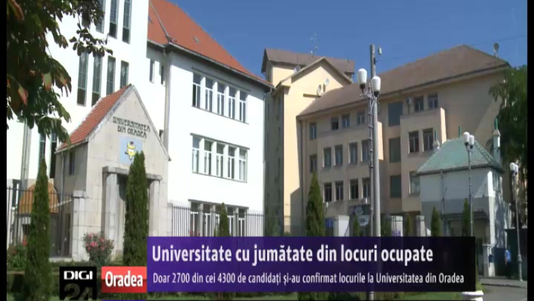 Universitatea din Oradea: doar jumatate din locurile scoase la concurs au fost ocupate Imagine