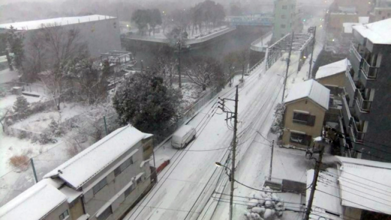 Urgia zapezii in Japonia: 11 oameni au murit in furtuni. Stratul de omat depaseste 80 cm in regiunea de nord-est, premiera a ultimilor 78 de ani Imagine