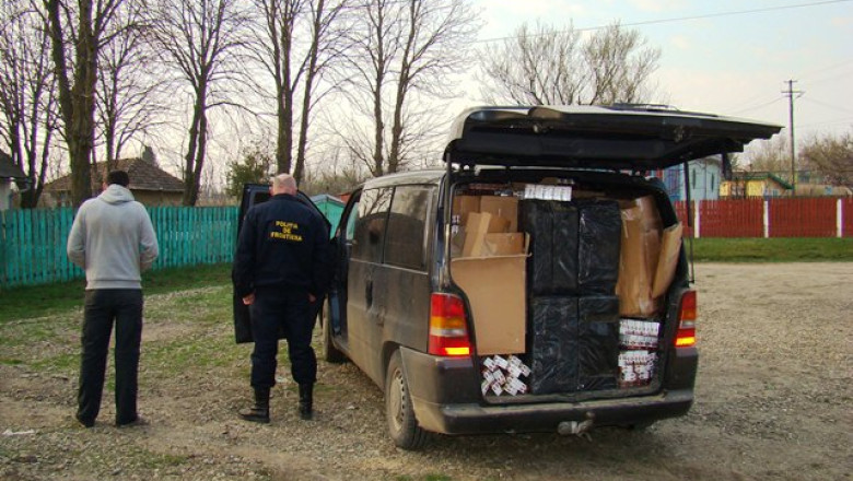Urmarire de 20 de kilometri dupa un botosanean cu masina burdusita cu tigari de contrabanda Imagine