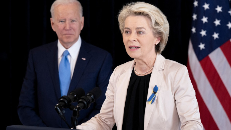 Ursula von der Leyen merge in SUA. Va discuta cu Joe Biden despre Ucraina si China Imagine