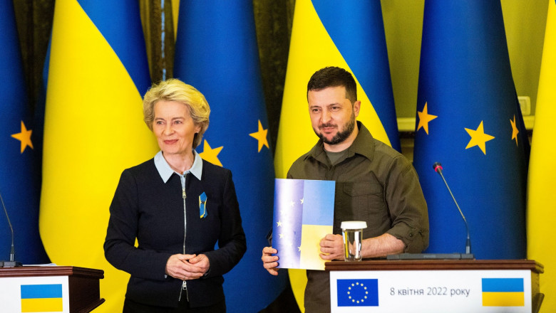 Ursula von der Leyen, mesaj pentru Zelenski: Dupa depasirea razboiului, Ucraina trebuie sa isi consolideze lupta anticoruptie Imagine