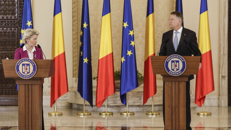 Ursula von der Leyen si Viktor Orban vor semna la Bucuresti acordul pentru cablul electric submarin care leaga Asia Centrala de Europa Imagine