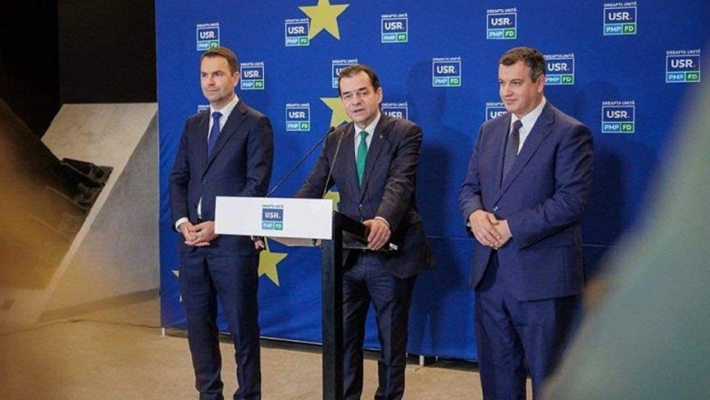 USR, PMP si Forta Dreptei au depus la Biroul Electoral Central protocolul de constituire a Aliantei Dreapta Unita Imagine