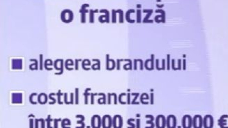UTILITAR. Cum sa cumperi o franciza Imagine