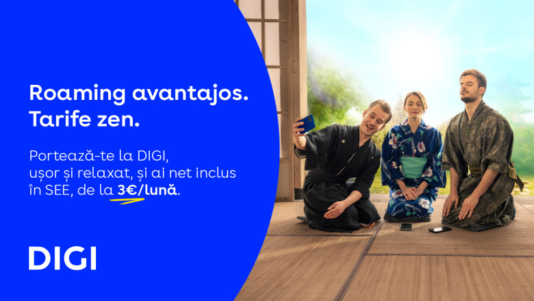 Vacante mai relaxate cu „Roaming Zen” de la DIGI Imagine