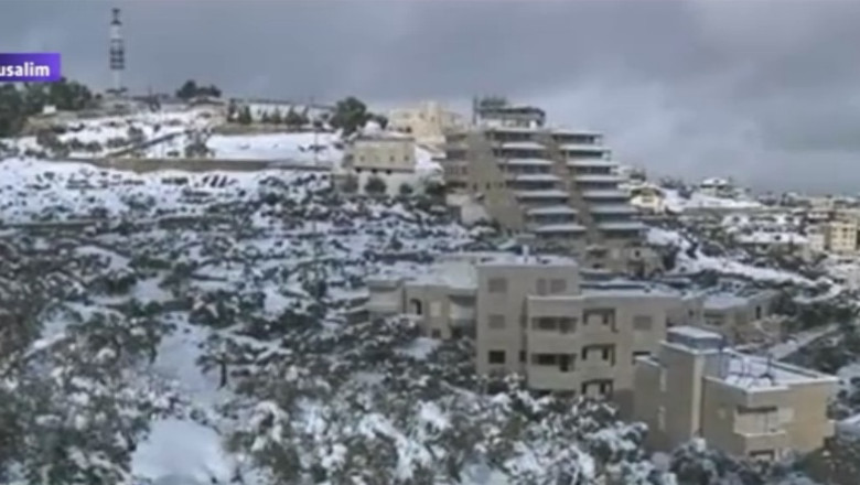 Val de ninsori si frig in lume. Gerul polar si ninsorile au cuprins Rusia, Turcia, Franta si Israel Imagine