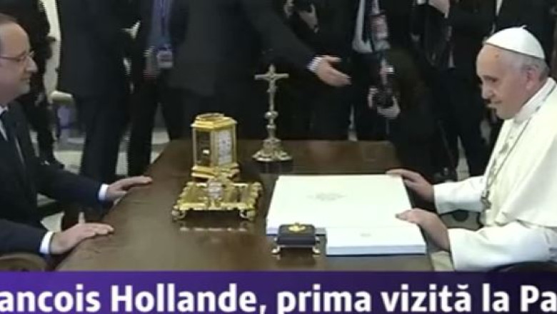 Valerie Trierweiler ar fi distrus obiecte de arta din biroul lui Francois Hollande in valoare de 3 milioane de euro Imagine