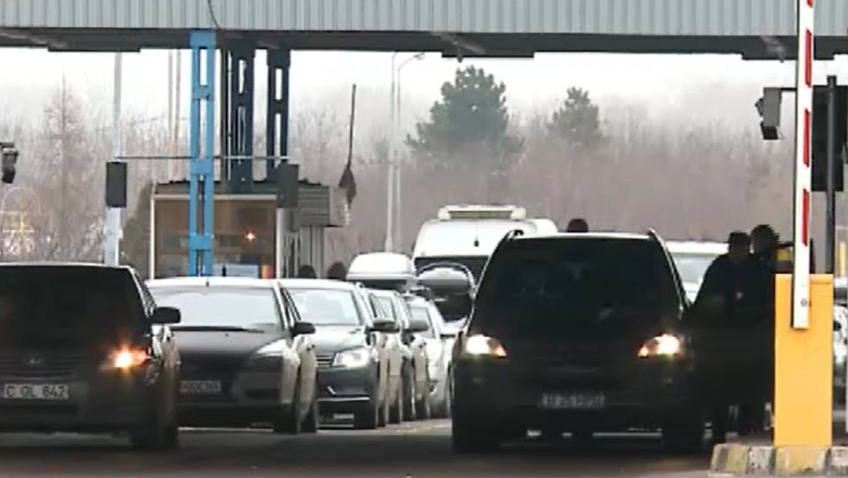 Vami aglomerate in estul tarii. Mii de moldoveni vin in Romania pentru sarbatori Imagine