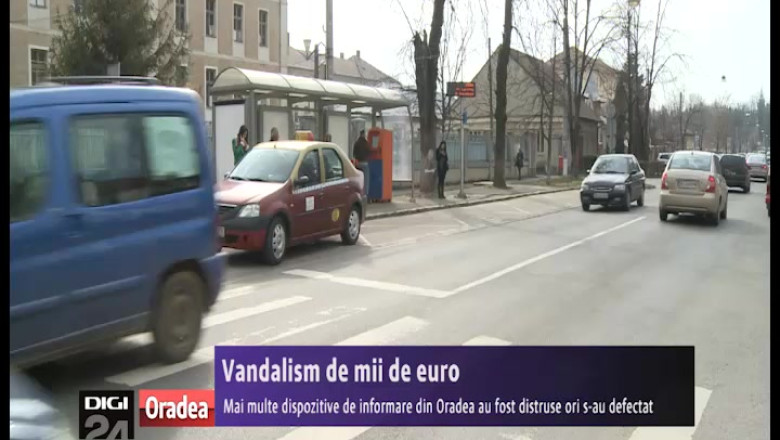 Vandalism de mii de euro: Mai multe dispozitive de informare din Oradea au fost distruse Imagine