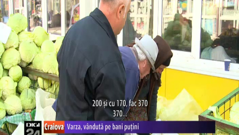 Varza, vanduta pe bani putini in pietele din Craiova Imagine