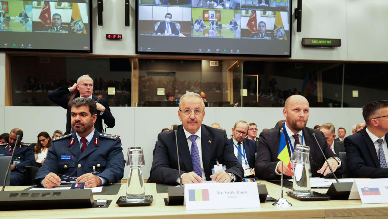 Vasile Dincu, la reuniunea ministrilor apararii NATO: Trebuie sa trecem la o aparare inaintata pe Flancul Estic Imagine
